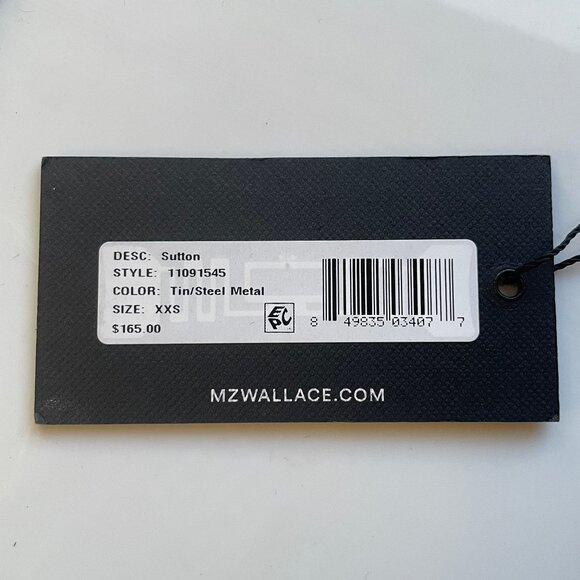 MZ Wallace Sutton Micro Tin/Steel Metal cross body bag - Picture 8 of 8